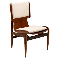 Side Chair in Bentwood with Rosewood Veneer by Barovero Turin, Italy, 1960s
