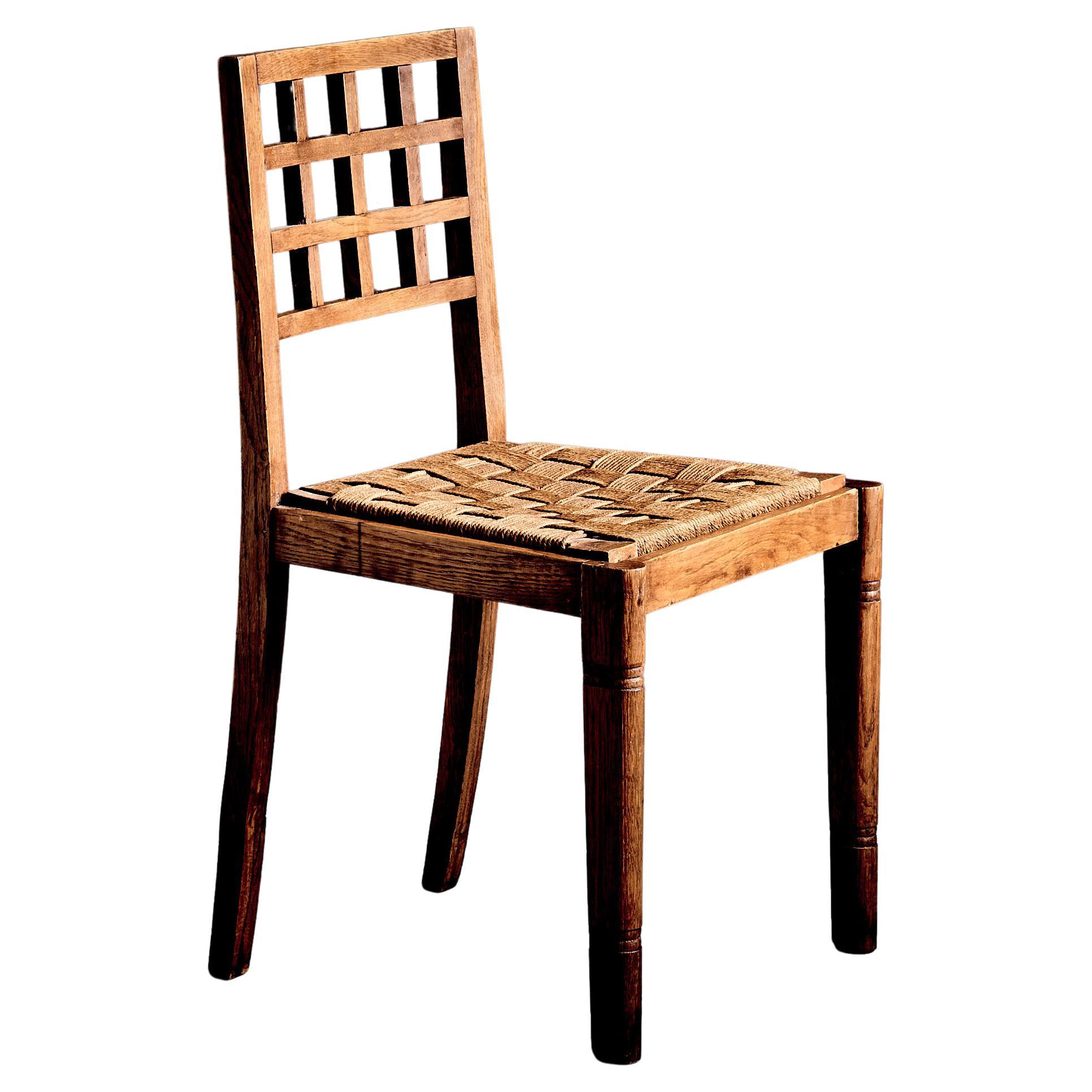 Side Chair in the Manner of René Gabriel France, 1940s For Sale