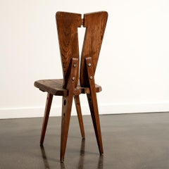 Chaise d'appoint dans le style de Christain Durupt et Charlotte Perriand