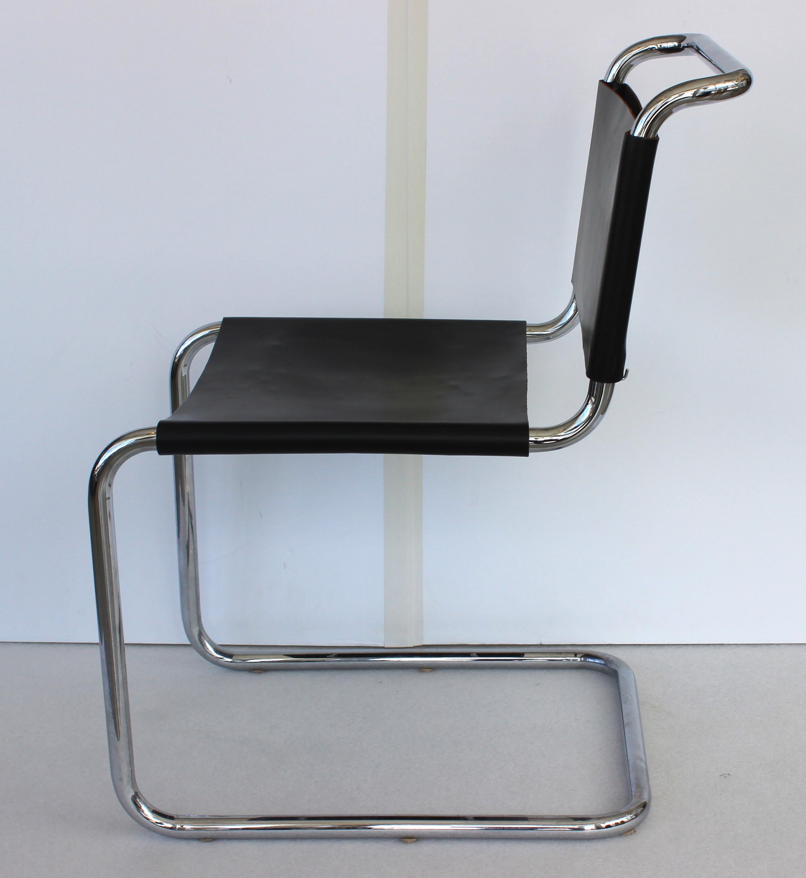 American Side Chair in the Style of Mies van der Rohe For Sale