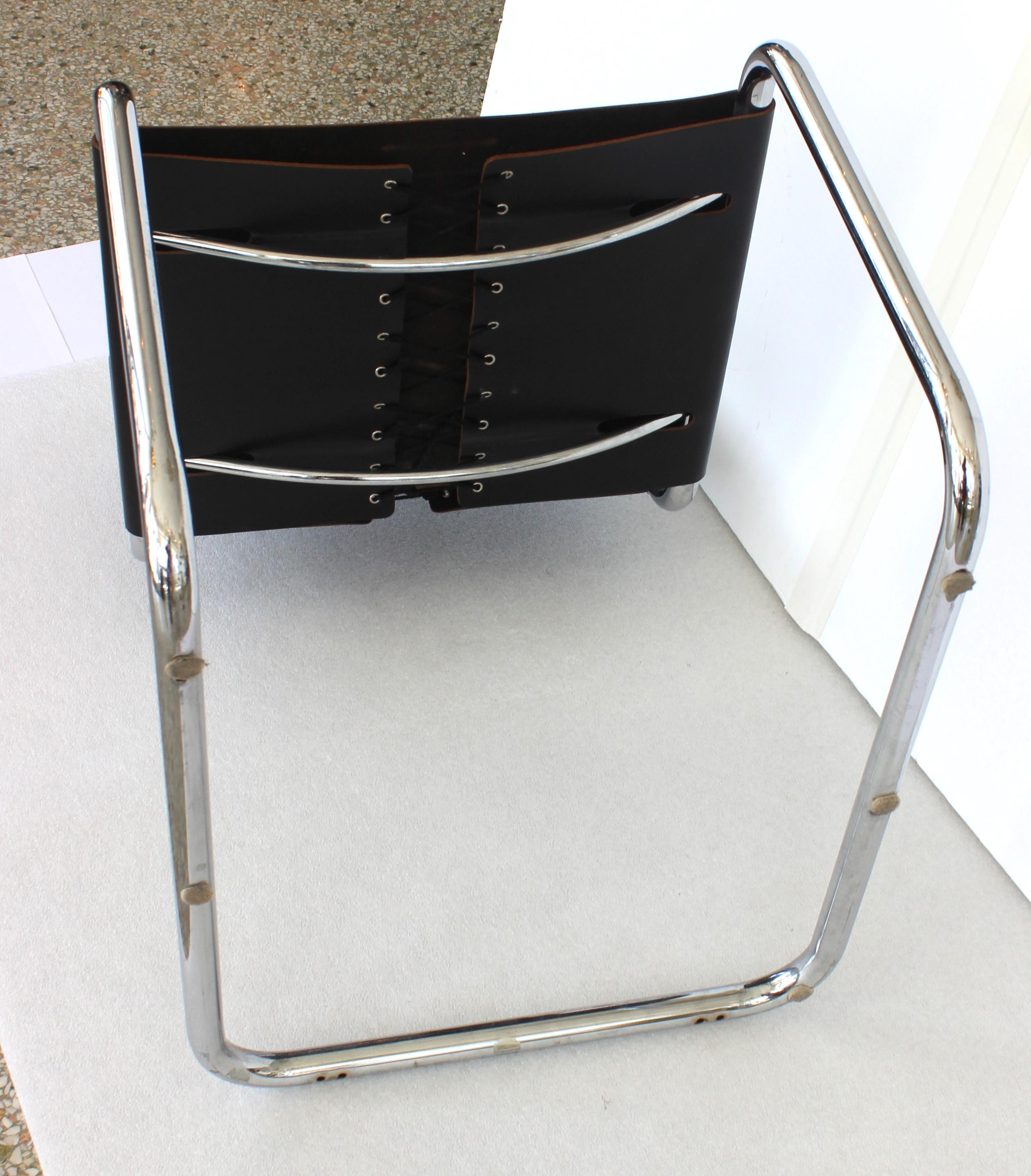 Side Chair in the Style of Mies van der Rohe For Sale 1