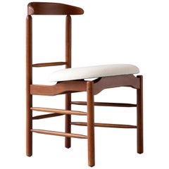 Side Chair in Walnut with Upholstered Seat by Great Magnusson Grossman