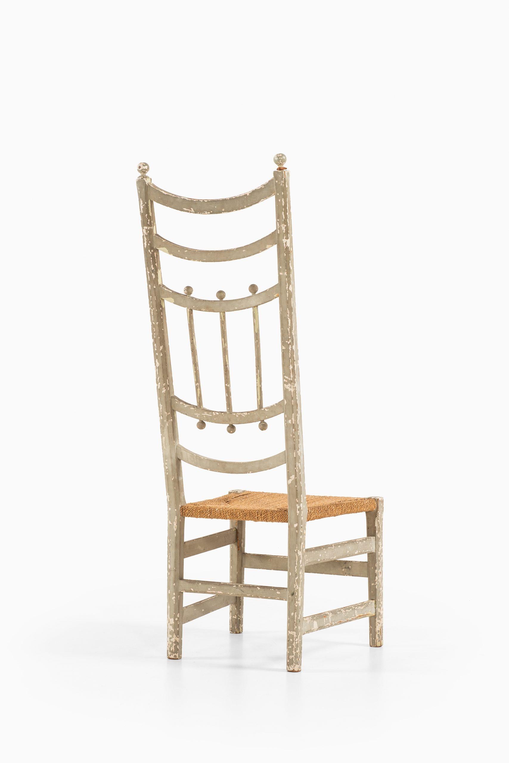 Hemp Side Chair Probably Produced in Sweden For Sale