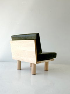 Bertu Side Chair, Suelo Side Chair, Leather and Maple