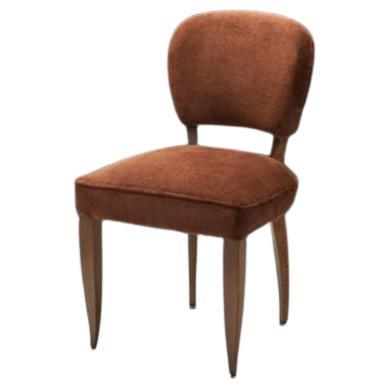 Side Chair with Copper Upholstery, France 1940s For Sale
