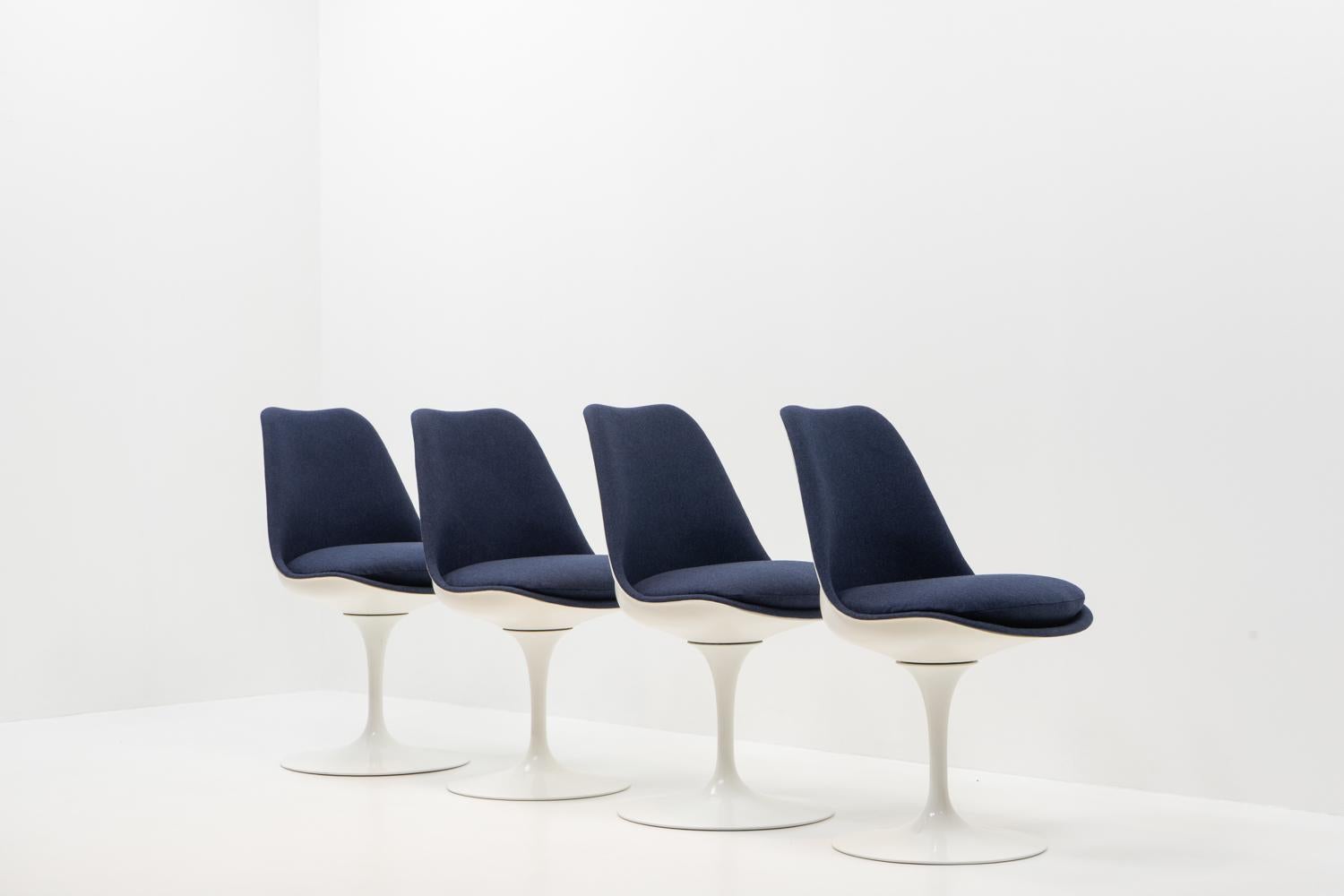 Sillas auxiliares de Eero Saarinen para Knoll, Suiza, años 70 - Juego de 4 en Bueno estado para la venta en Renens, CH