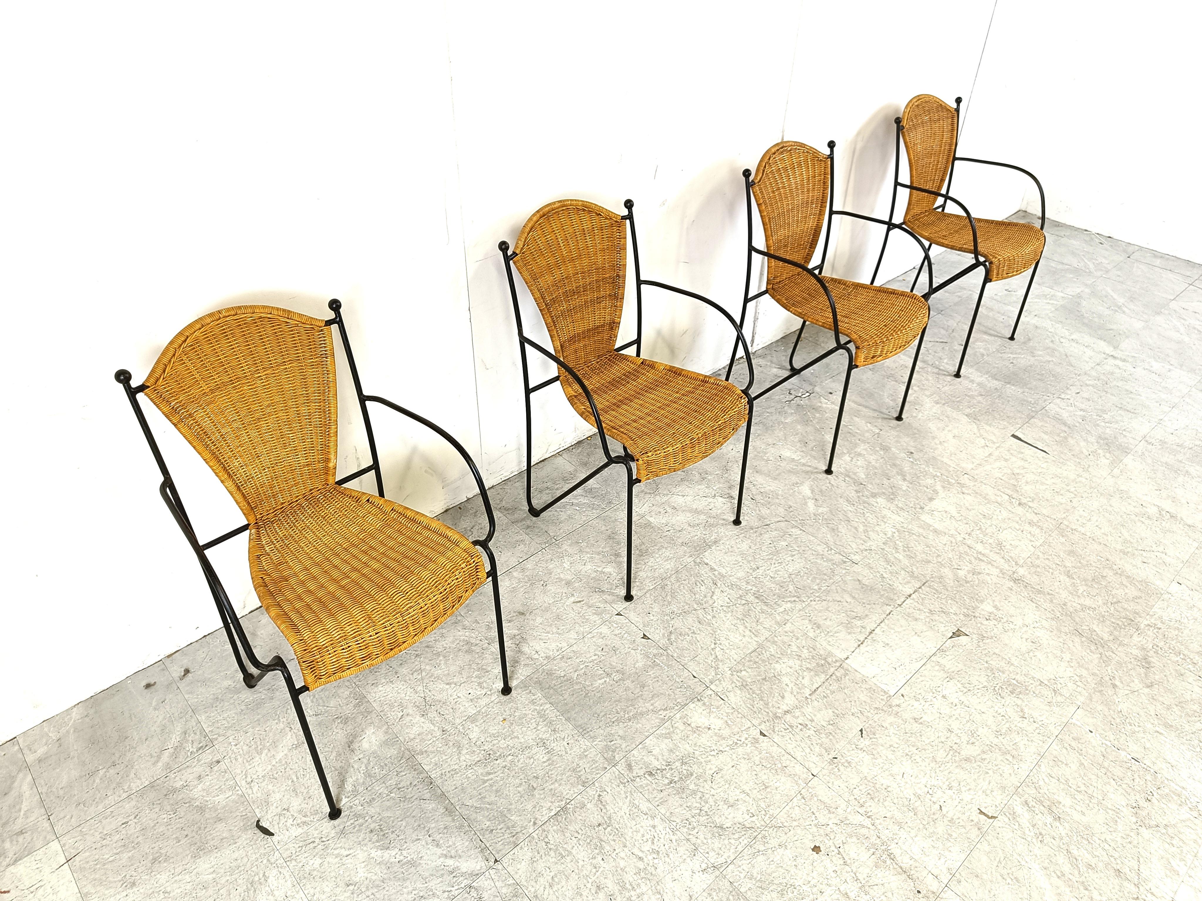 Side Chairs by Frederick Weinberg, 1960s, Set of 4 3