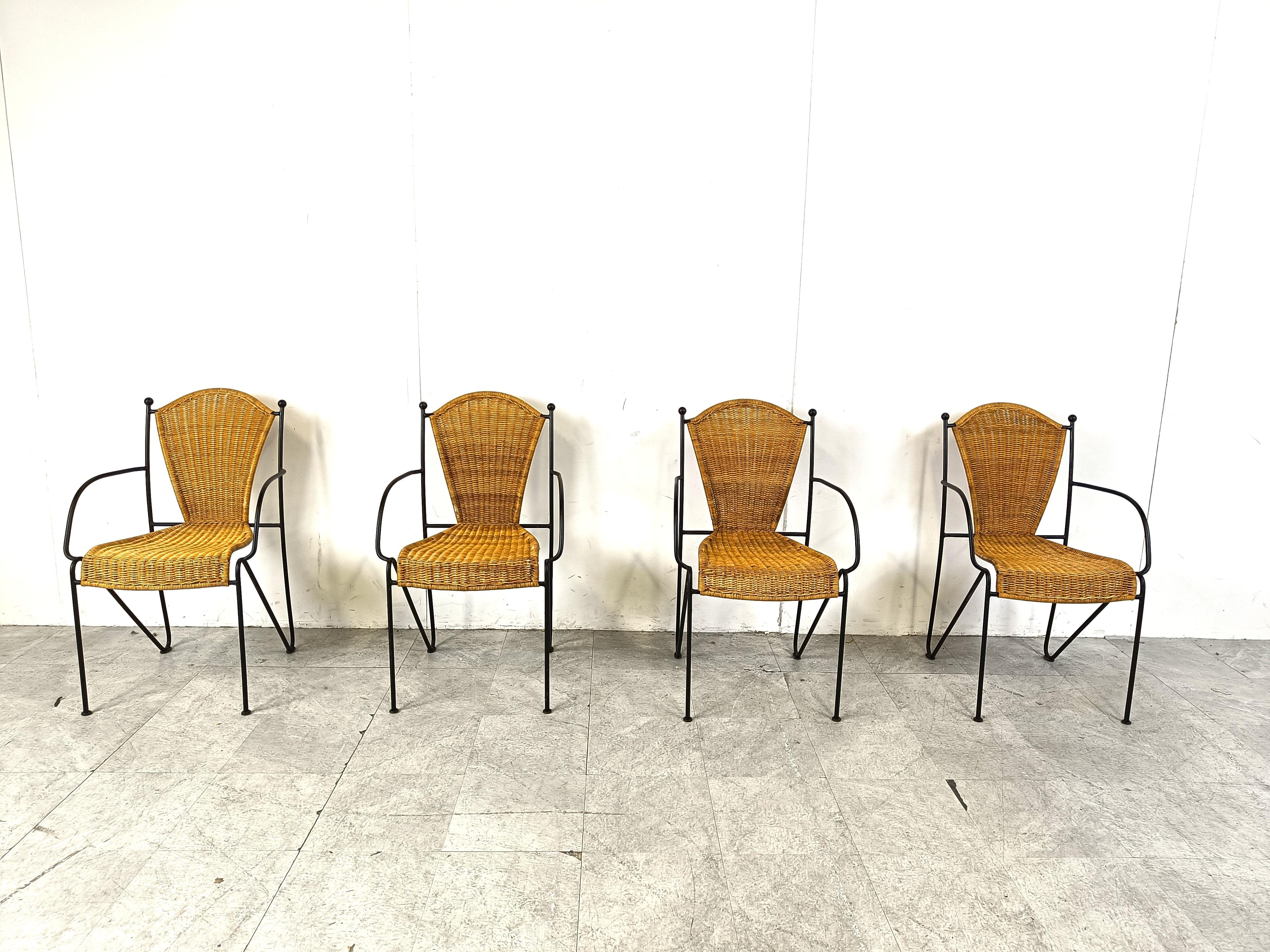 Mid-Century Modern Side Chairs by Frederick Weinberg, 1960s, Set of 4