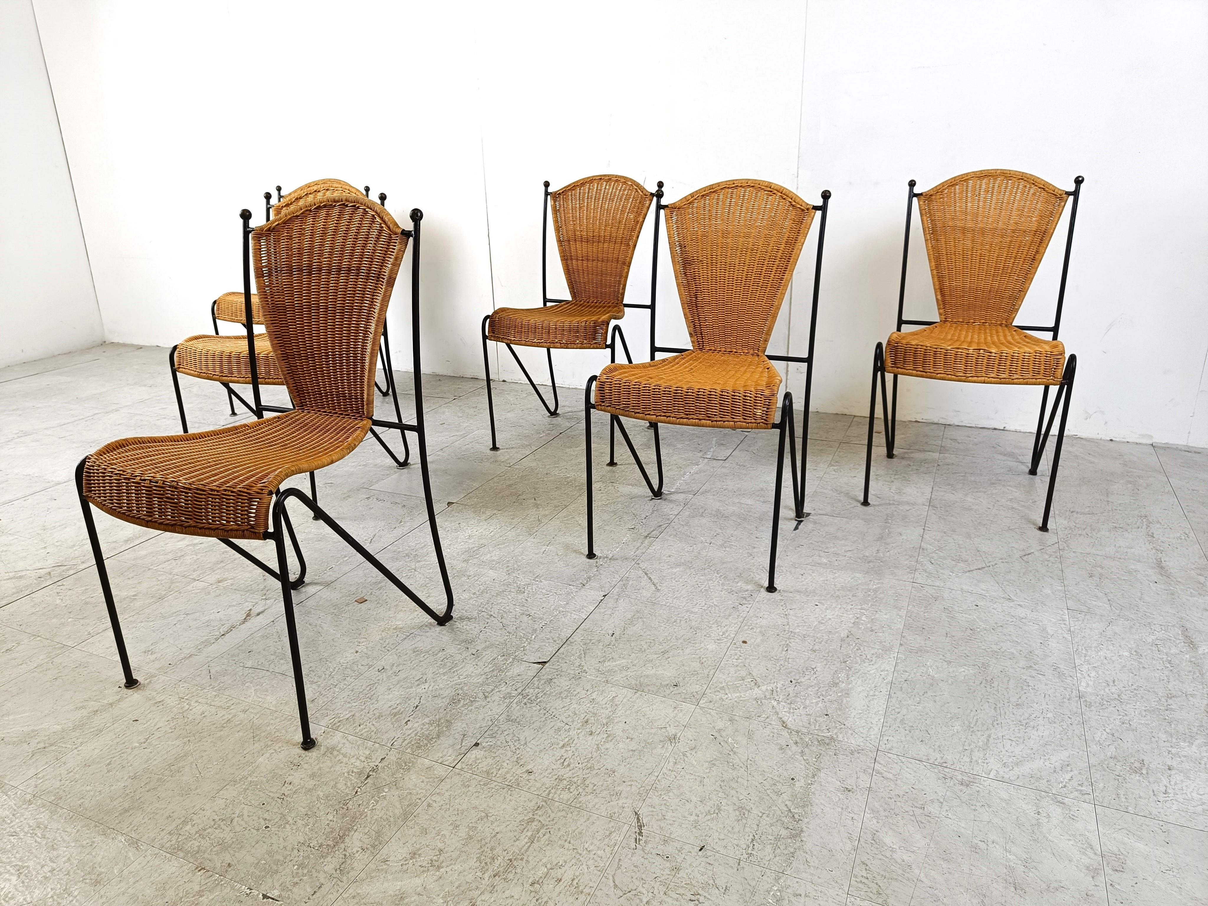 Mid-20th Century Side Chairs by Frederick Weinberg, 1960s, Set of 6