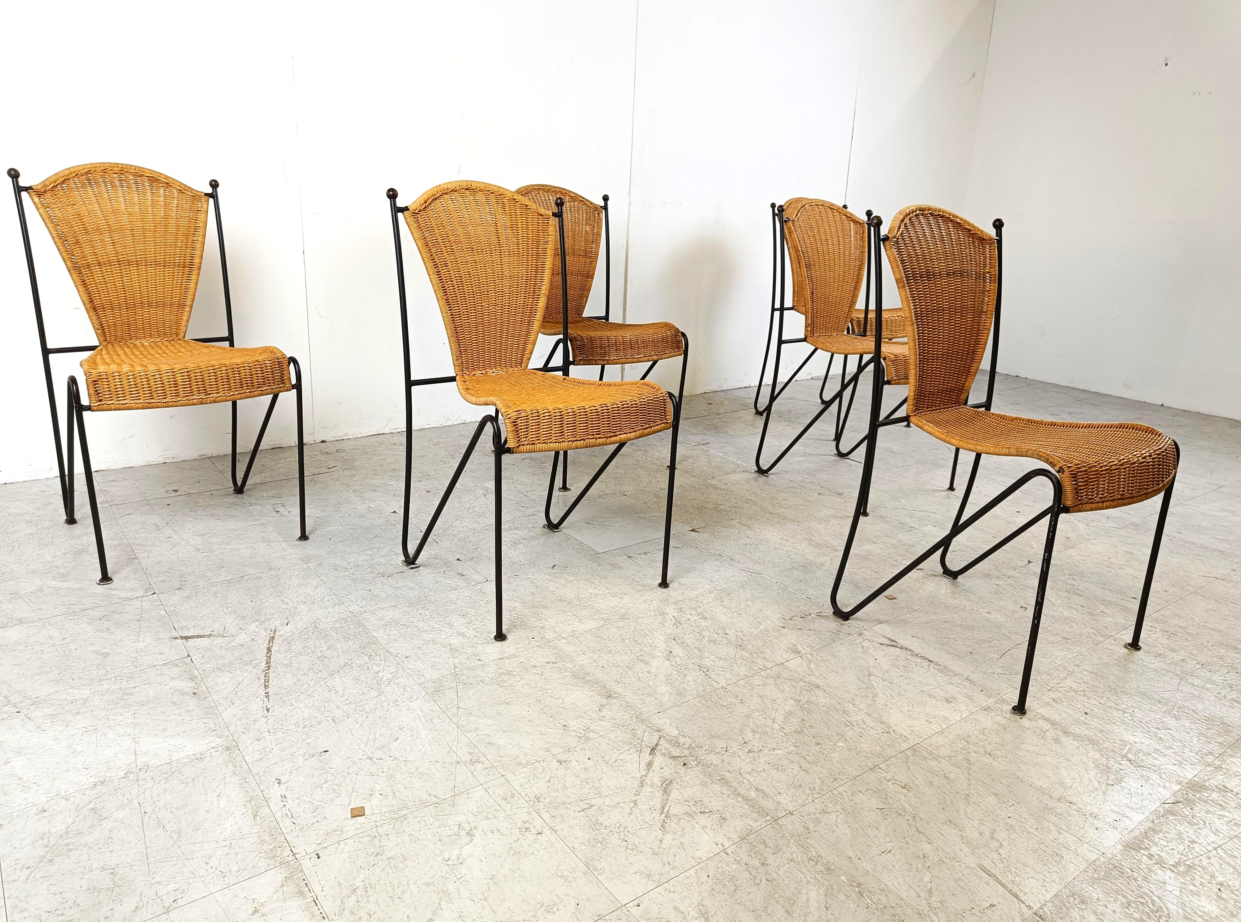 Side Chairs by Frederick Weinberg, 1960s, Set of 6 1