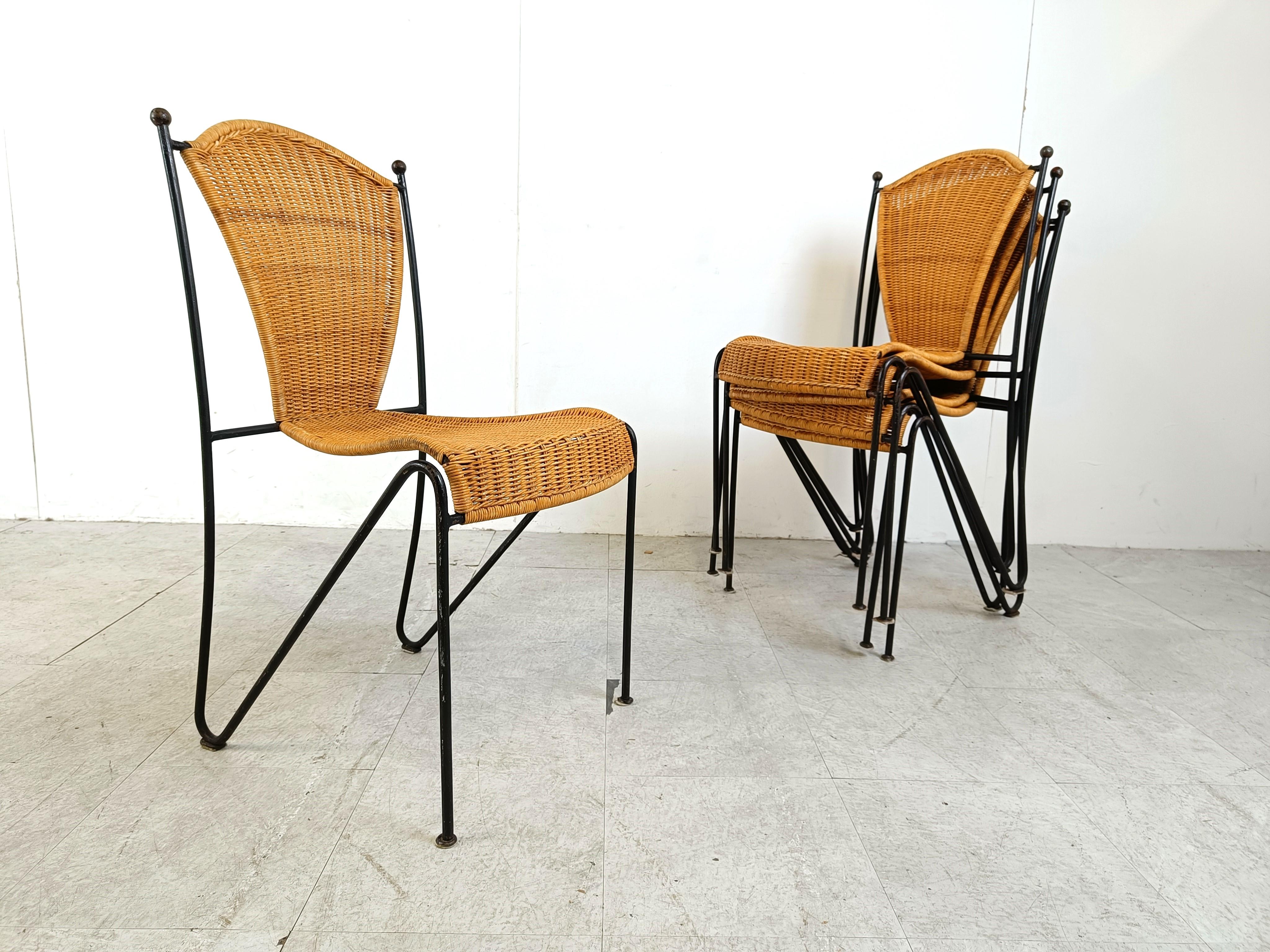 Side Chairs by Frederick Weinberg, 1960s, Set of 6 2