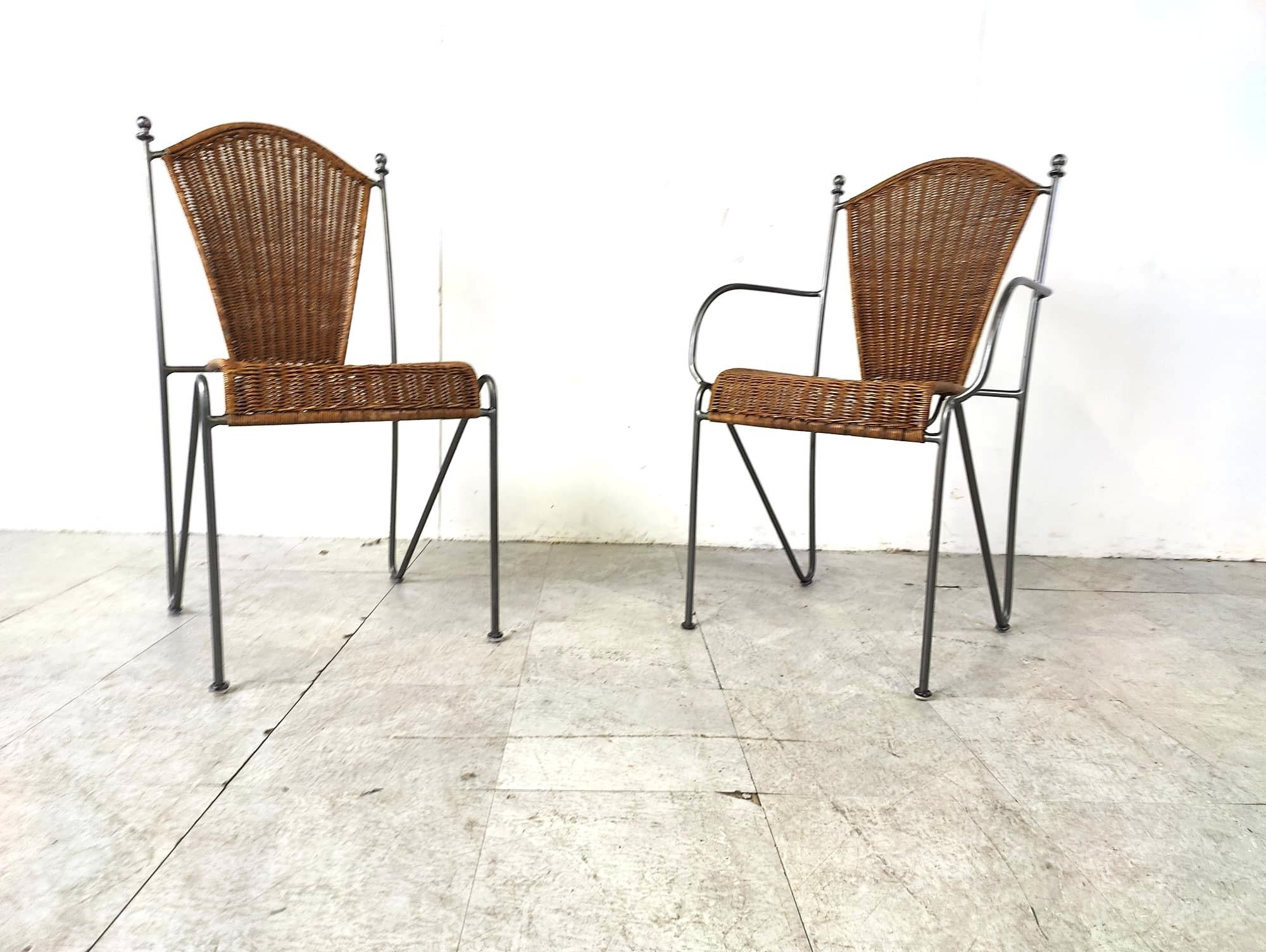 Side Chairs by Frederick Weinberg, 1960s, Set of 8 In Good Condition For Sale In HEVERLEE, BE
