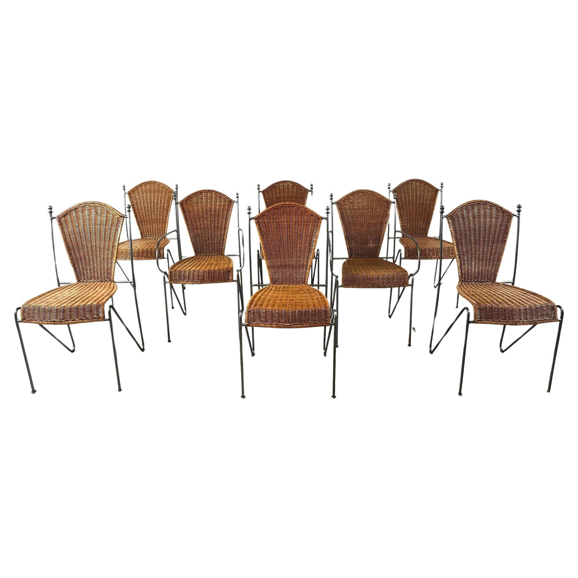 Side Chairs by Frederick Weinberg, 1960s, Set of 8 For Sale