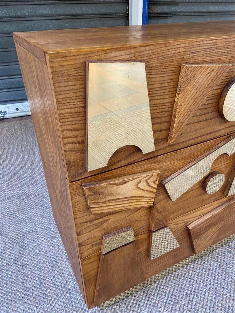 Other Side Chests in Oak, in the Style of Gio Ponti, 1972 For Sale