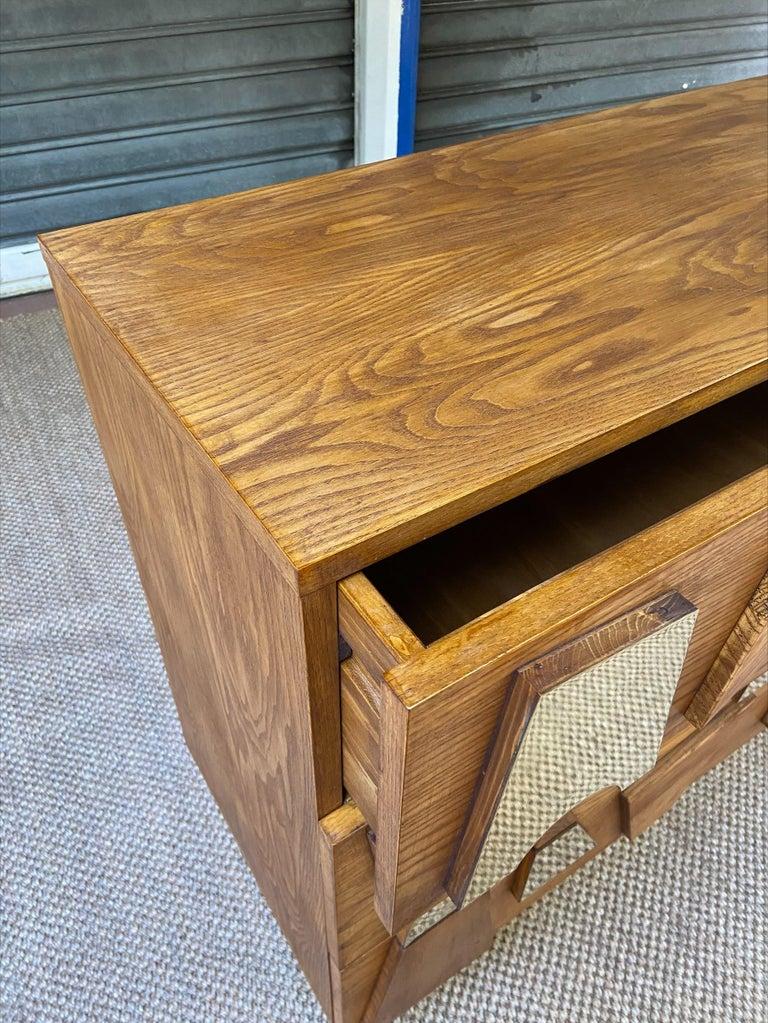 European Side Chests in Oak, in the Style of Gio Ponti, 1972 For Sale