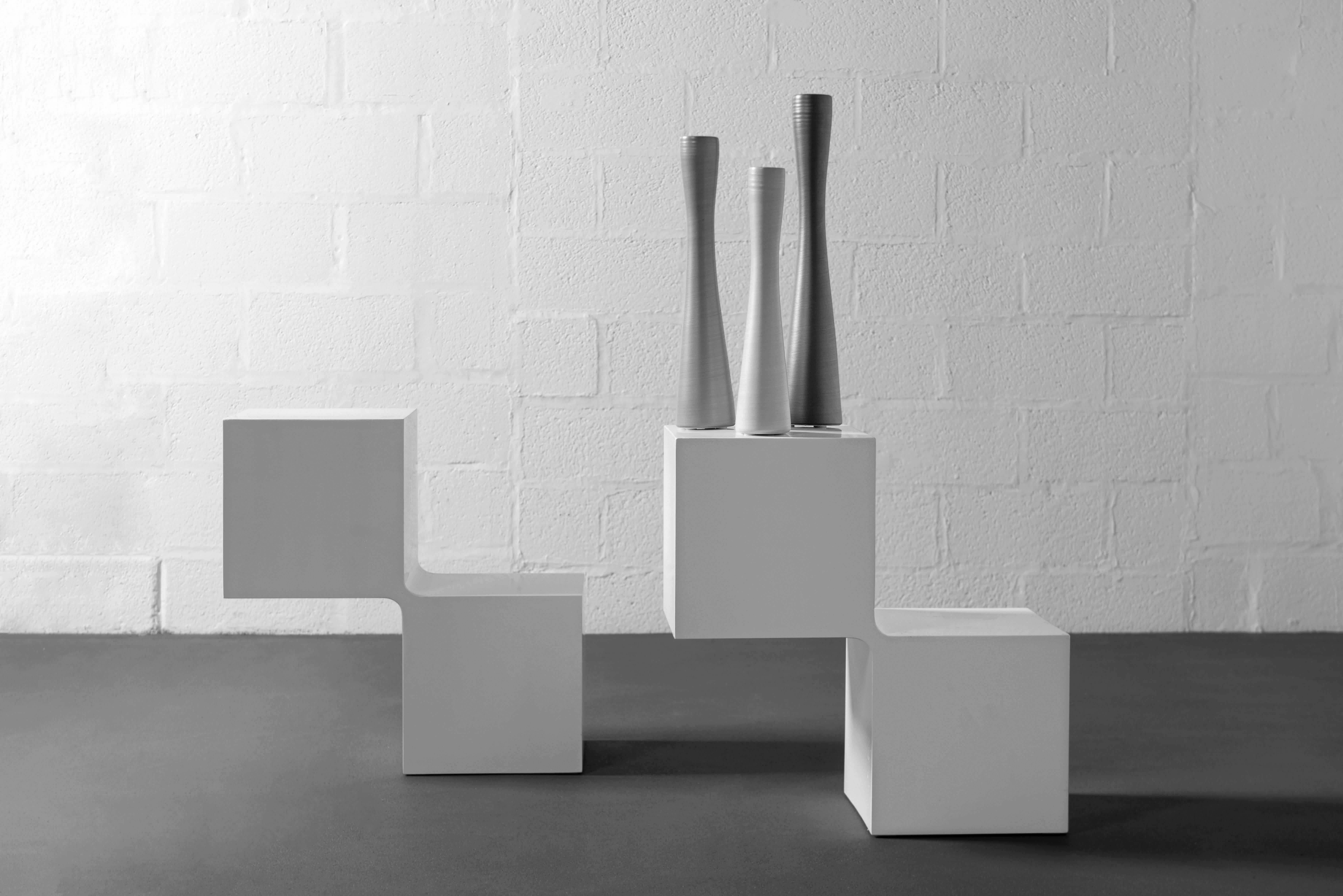 Polished Side Cubes by Pol Quadens For Sale