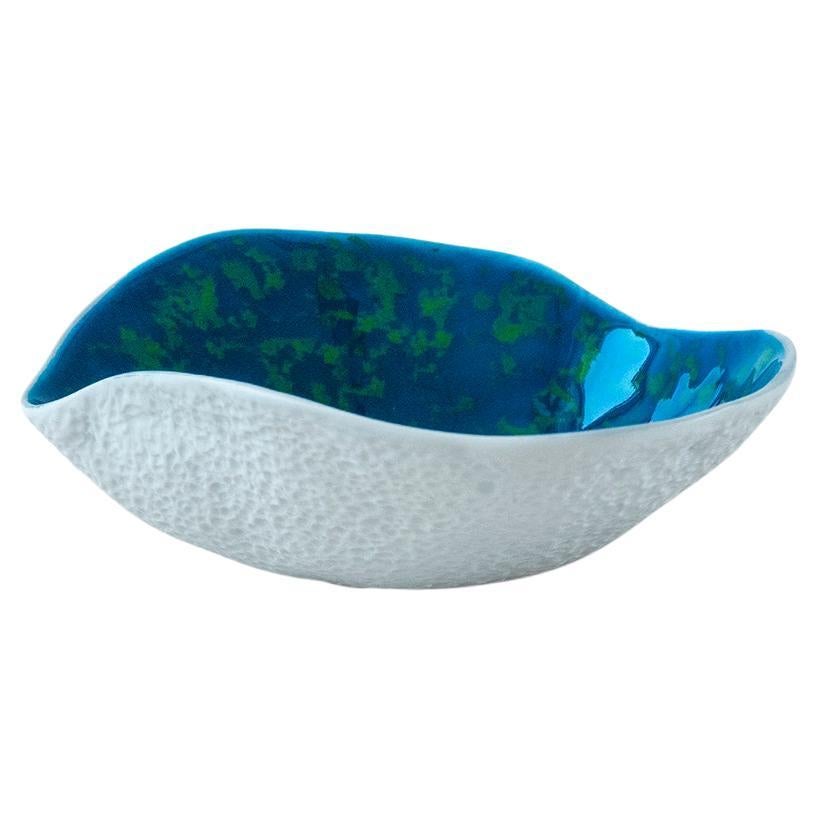 Side Dish / Handmade Porcelain Tableware / Blue Lagoon / Indulge Nº2 For Sale