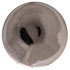 Side Dish / Platinum Silver / Handmade Porcelain Tableware / Ovum Nº10