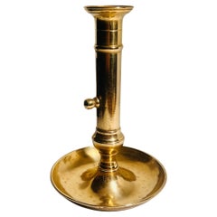 Side Ejector Brass Chamberstick-England, Late 18th c.