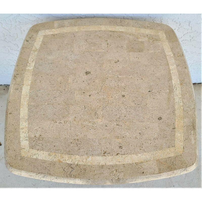 1980s Tessellated Stone and Split Bamboo Side End Table

Approximate Measurements in Inches
22.5