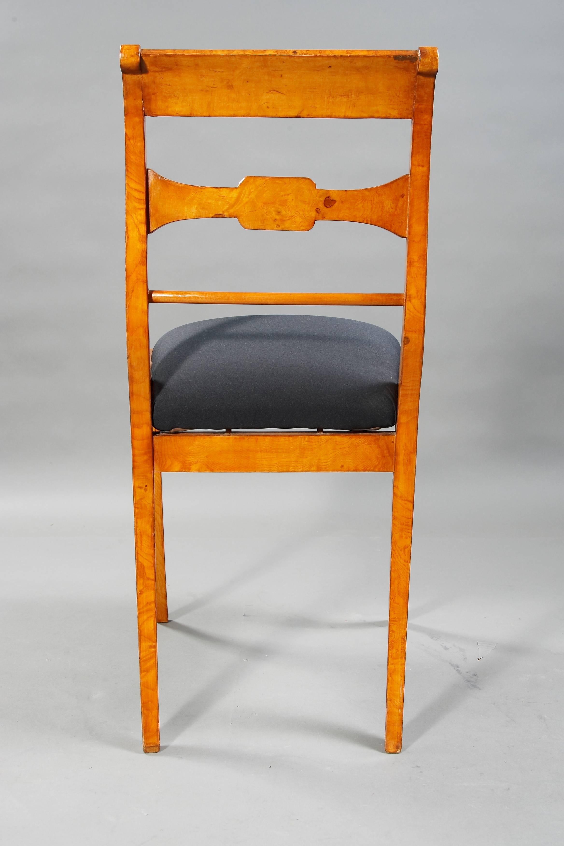 Ash Side Frame Chair in the antique Biedermeier Style ash veneer