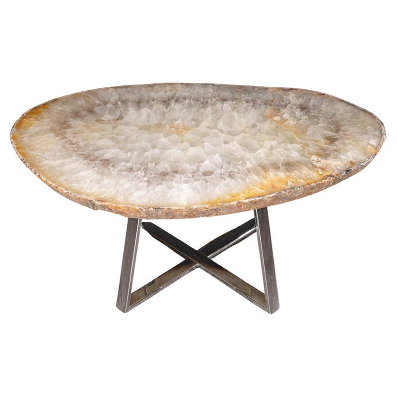 Agate Side Table For Sale at 1stDibs | agate top side table, agate side ...