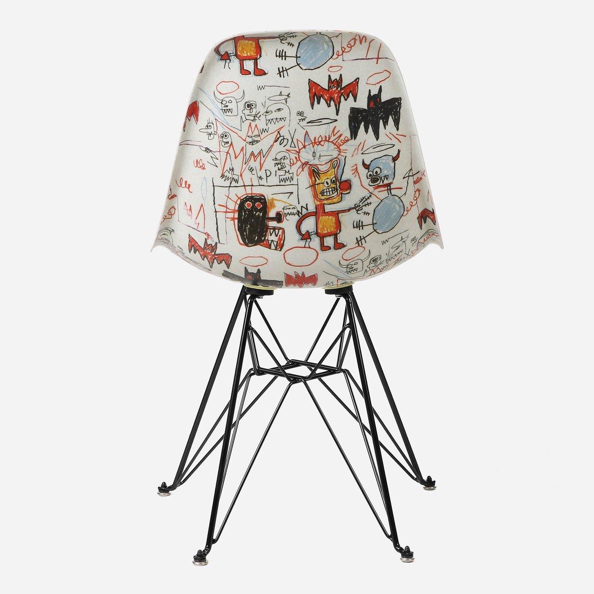 Case Study Furniture® Chair (Bats)
Fiberglass Side Shell Eiffel Chair by Modernica
32 H x 18.5 W x 21 D inches
seat height: 18