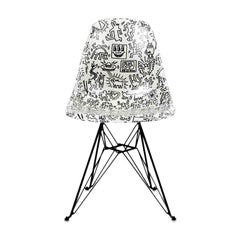 Side Shell Eiffel Chair 'Faces' after Keith Haring