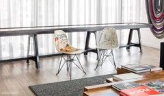 Side Shell Eiffel Chair 'Jackson' after Jean-Michel Basquiat