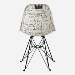 Side Shell Eiffel Chair ‘Record’ after Jean-Michel Basquiat