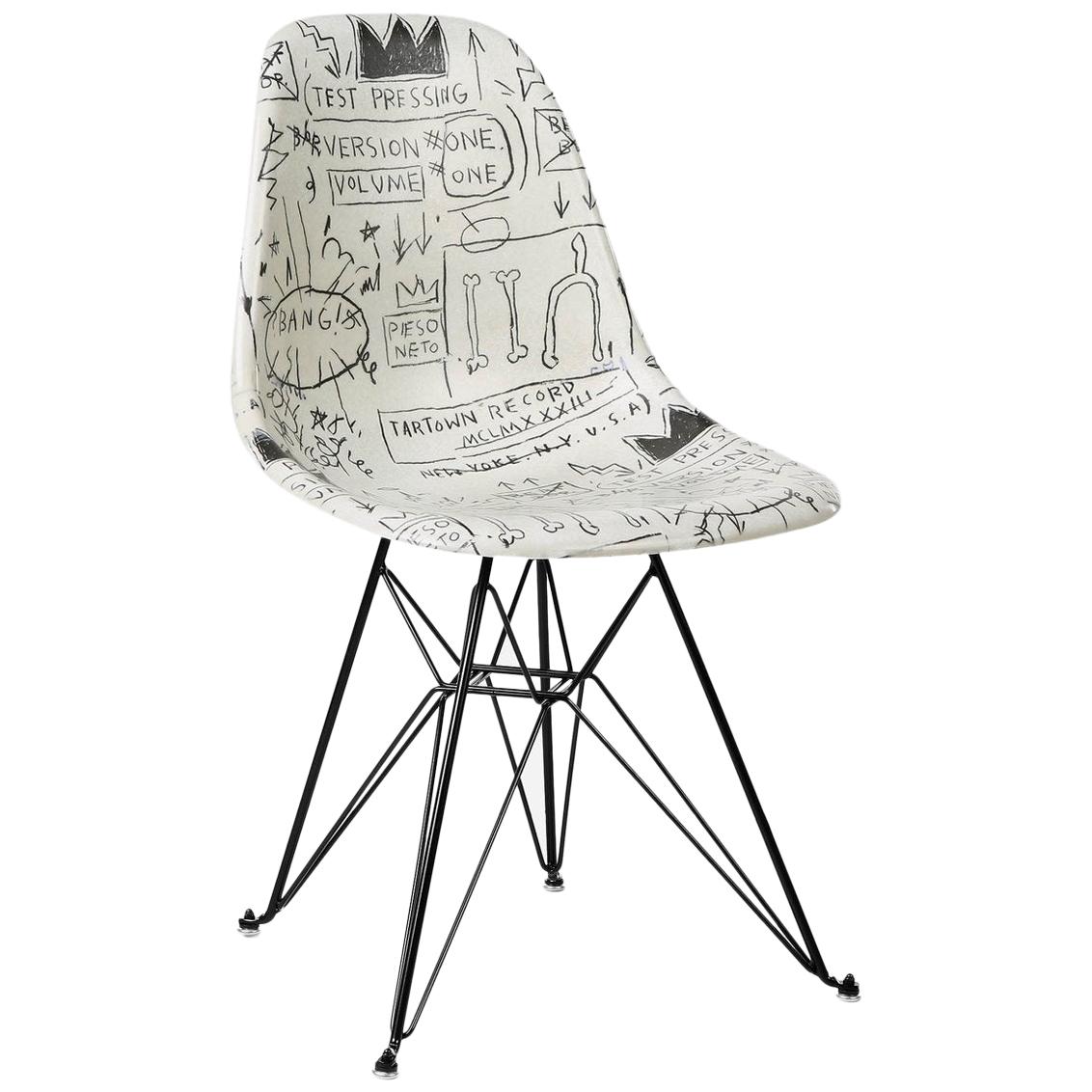 Side Shell Eiffel Chair ‘Record’ after Jean-Michel Basquiat