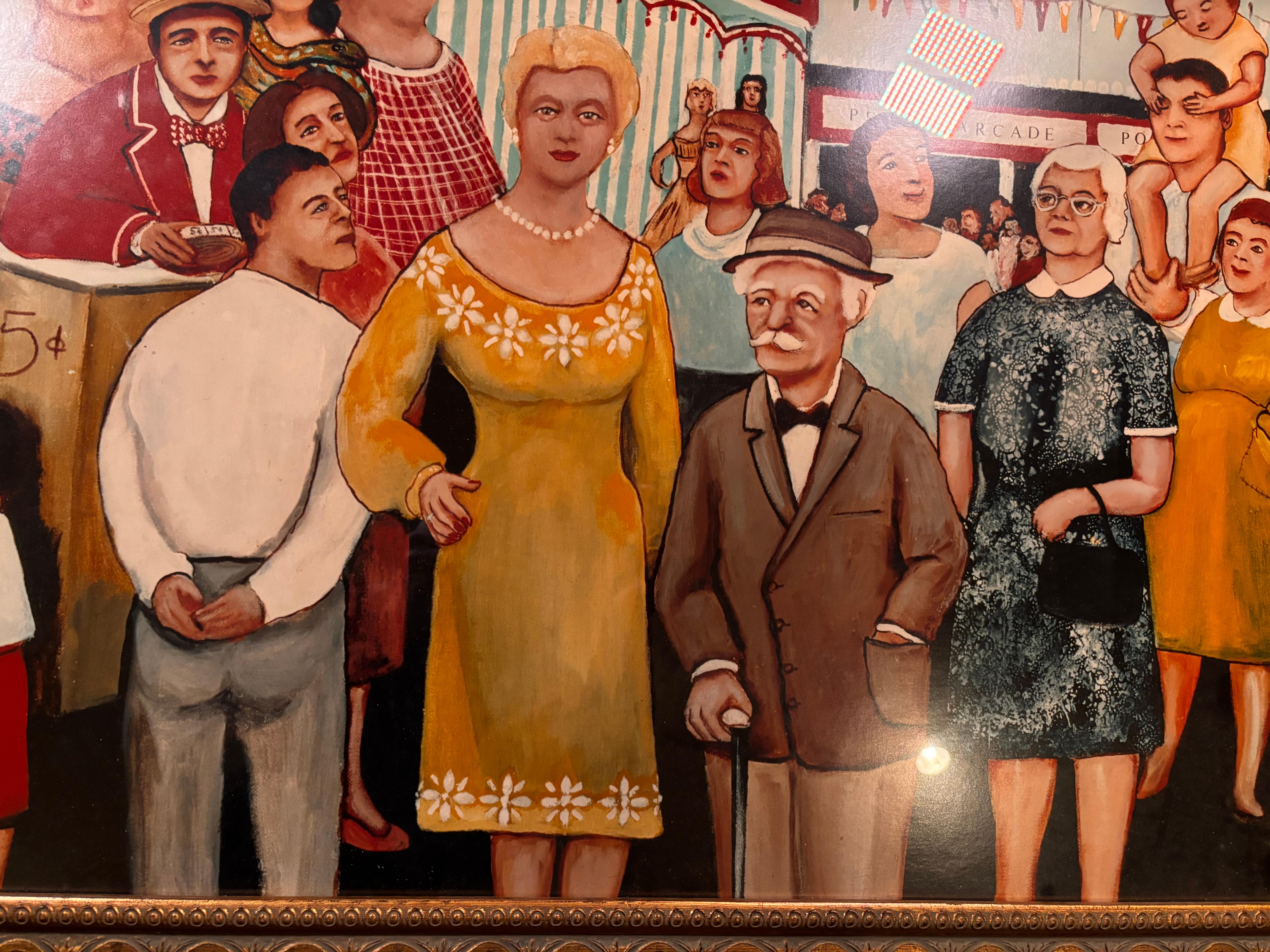 Américain Circus d'artiste folklorique autodidacte Gloria Laposka en vente