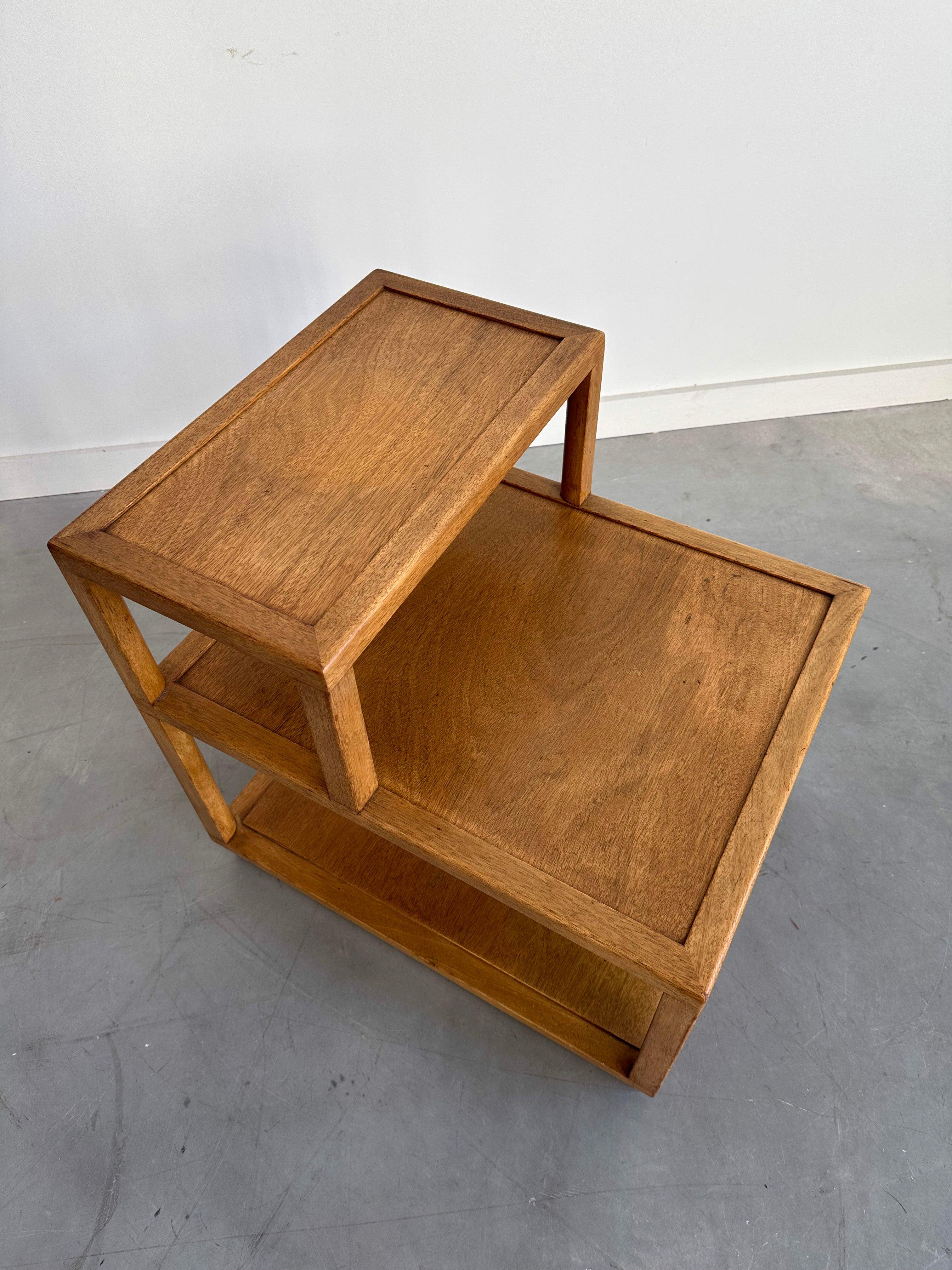 Mid-Century Modern Side Step Table by Edward Wormley for Dunbar