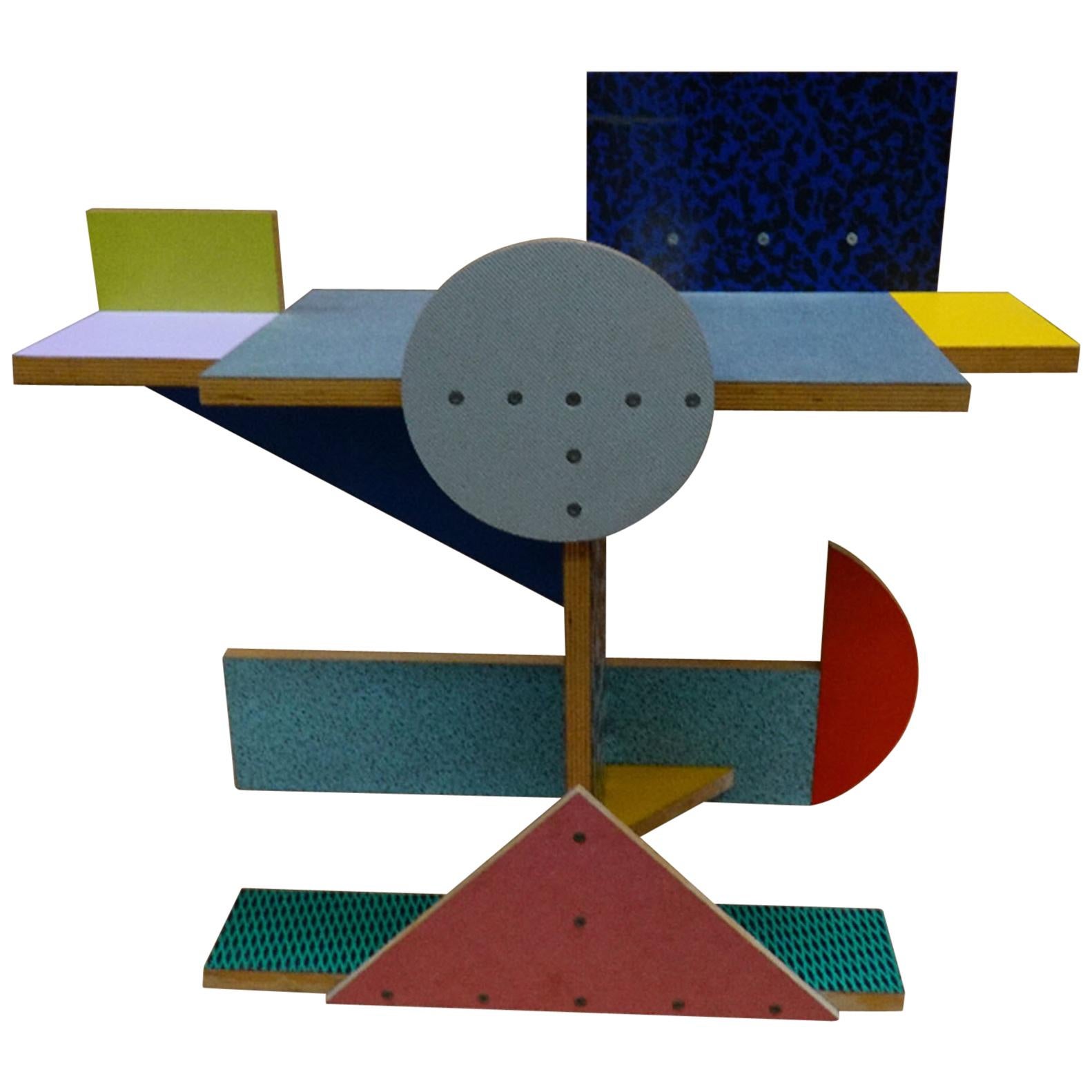 'Side Table 10' Side Table by Peter Shire, 1984 For Sale