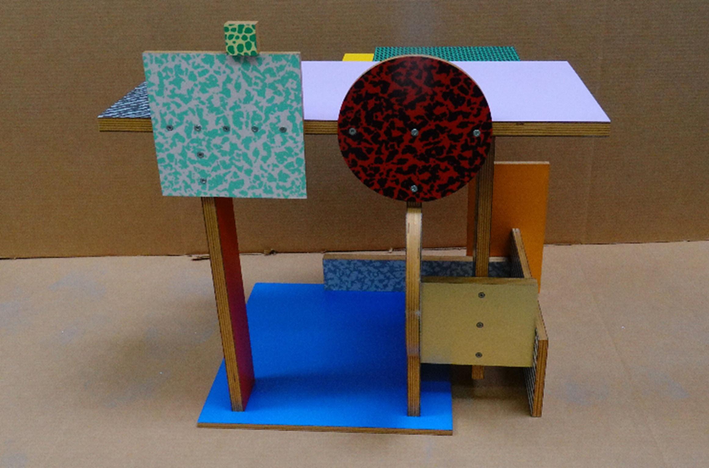 Mesa auxiliar 'Side Table 9' de Peter Shire, 1984 en Bueno estado para la venta en LOS ANGELES, CA