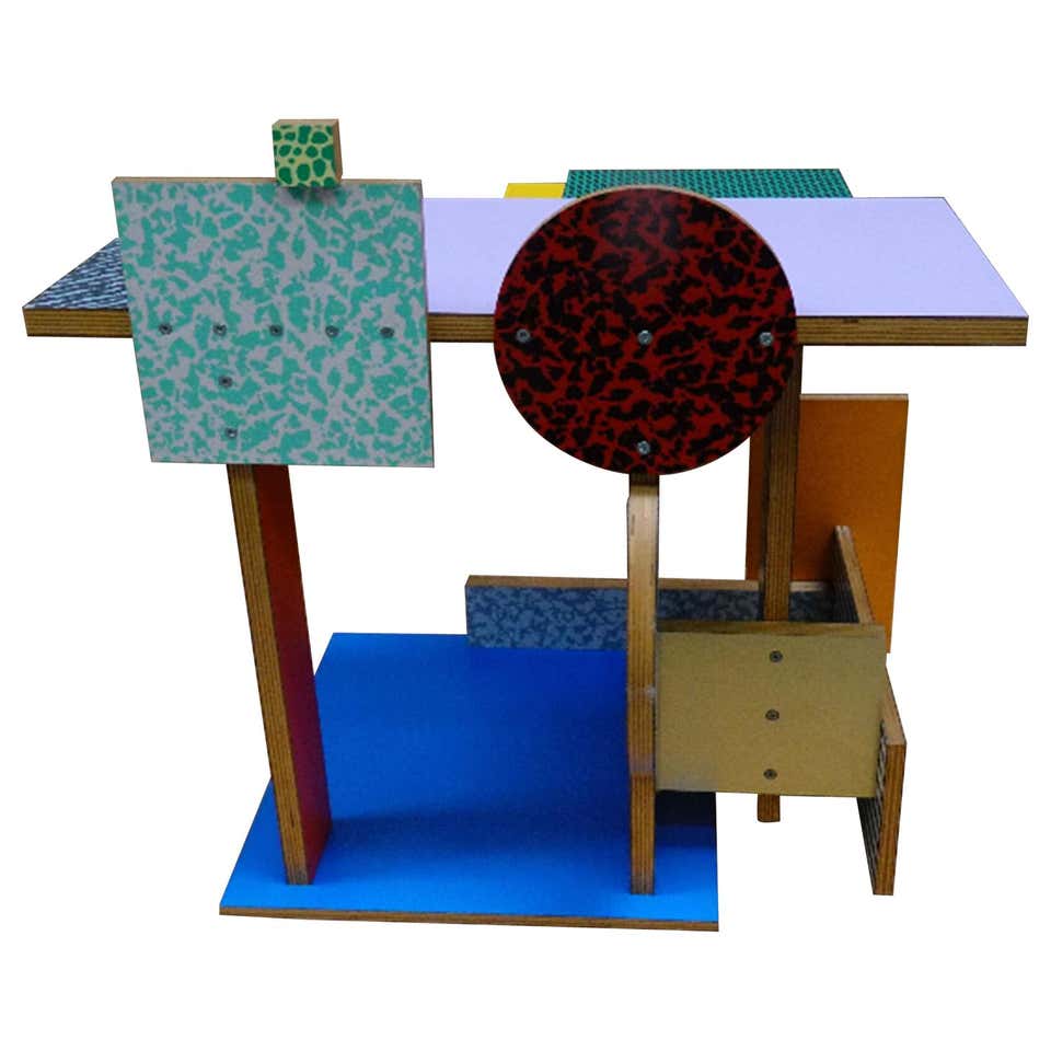 Memphis "Peninsula" Table by Peter Shire at 1stdibs