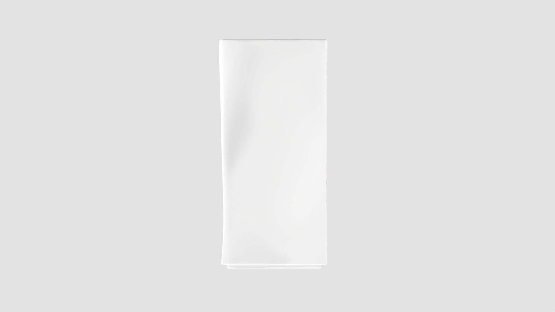 XXIe siècle et contemporain Table d'appoint Adelma, lignes 1, blanc arctique/or en vente