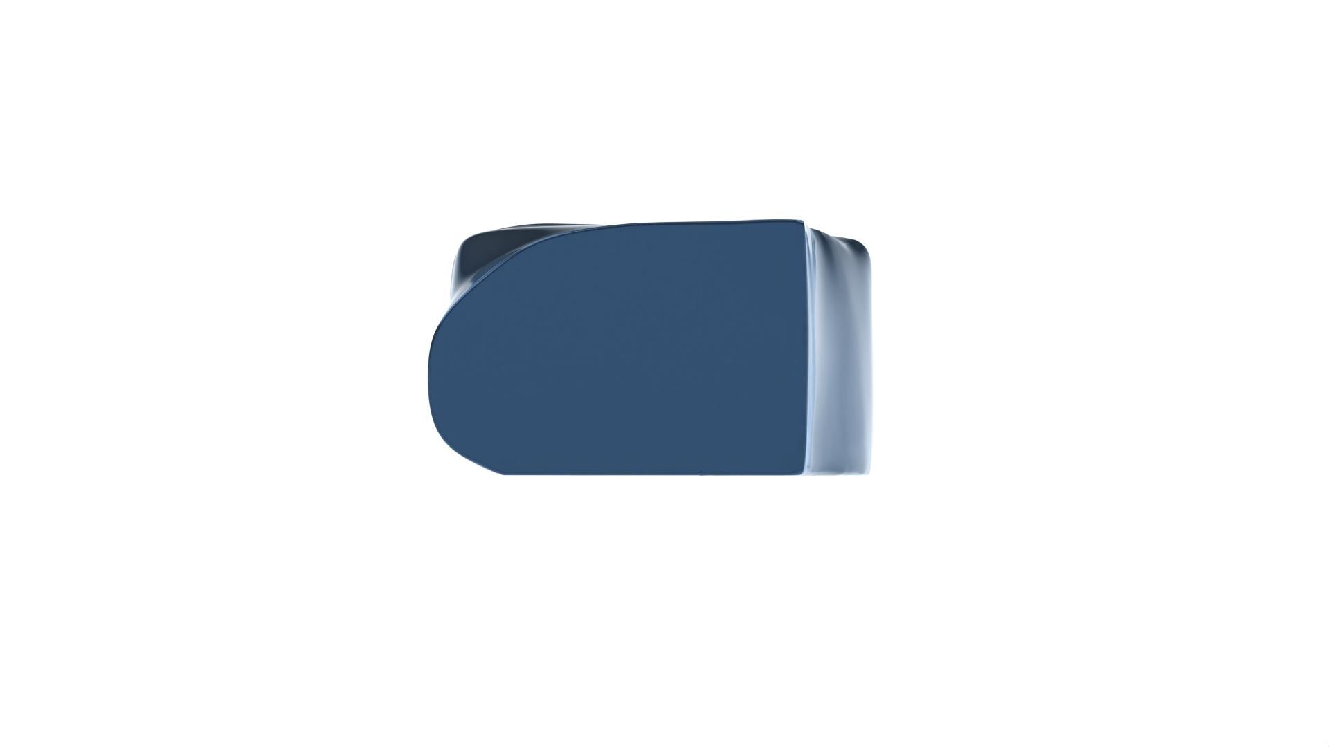 Beistelltisch Adelma, Linien 1, Mondblau/Gold im Angebot 2