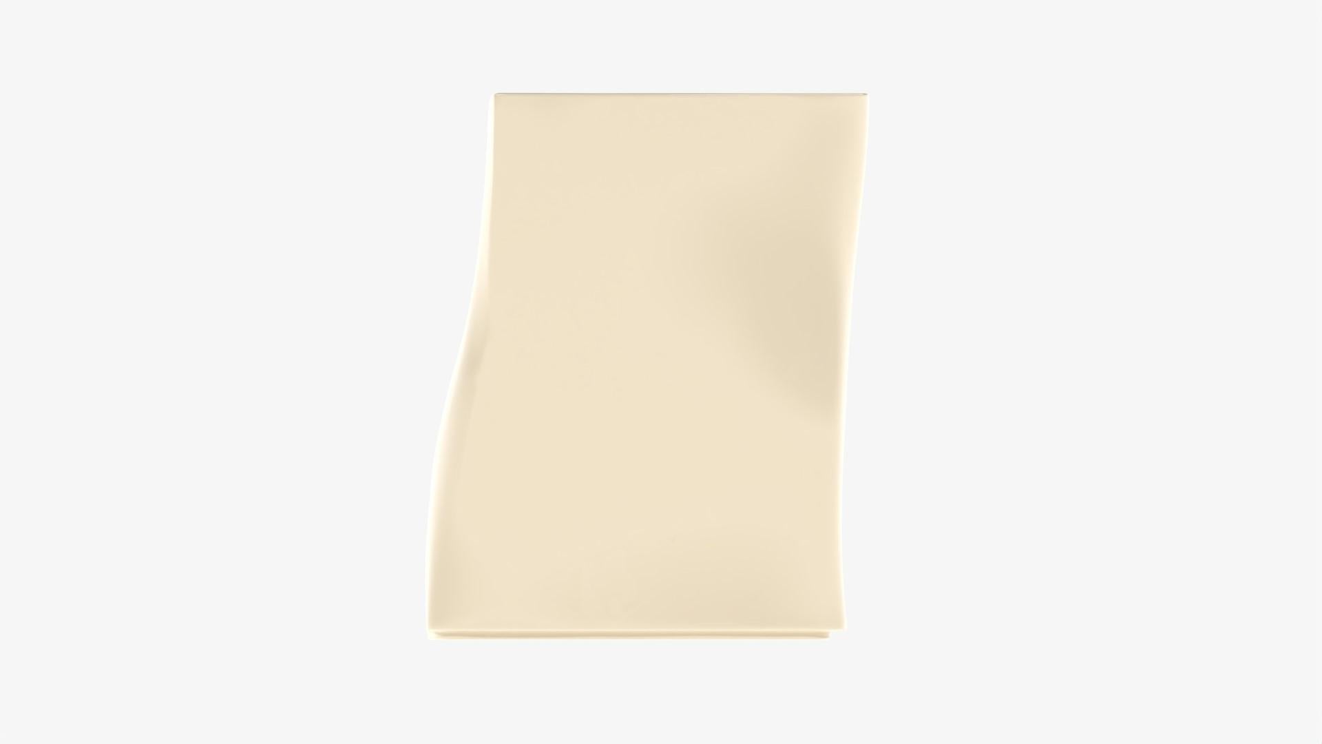 Tavolino Adelma, lignes 1, Porcelaine White/gold in vendita 2
