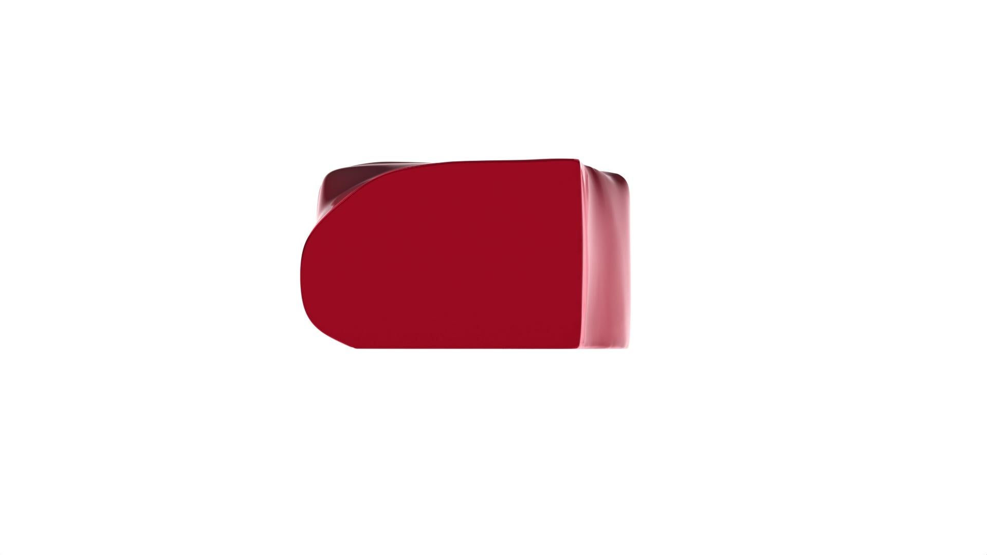 Fait main Table d'appoint Adelma, lignes 1, rouge/or Ombrie en vente
