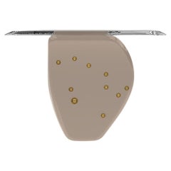 Side table Alessia, Constellation 1, Light Oyster/gold