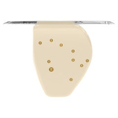 Side table Alessia, Constellation 1, Porcelain Skin/gold
