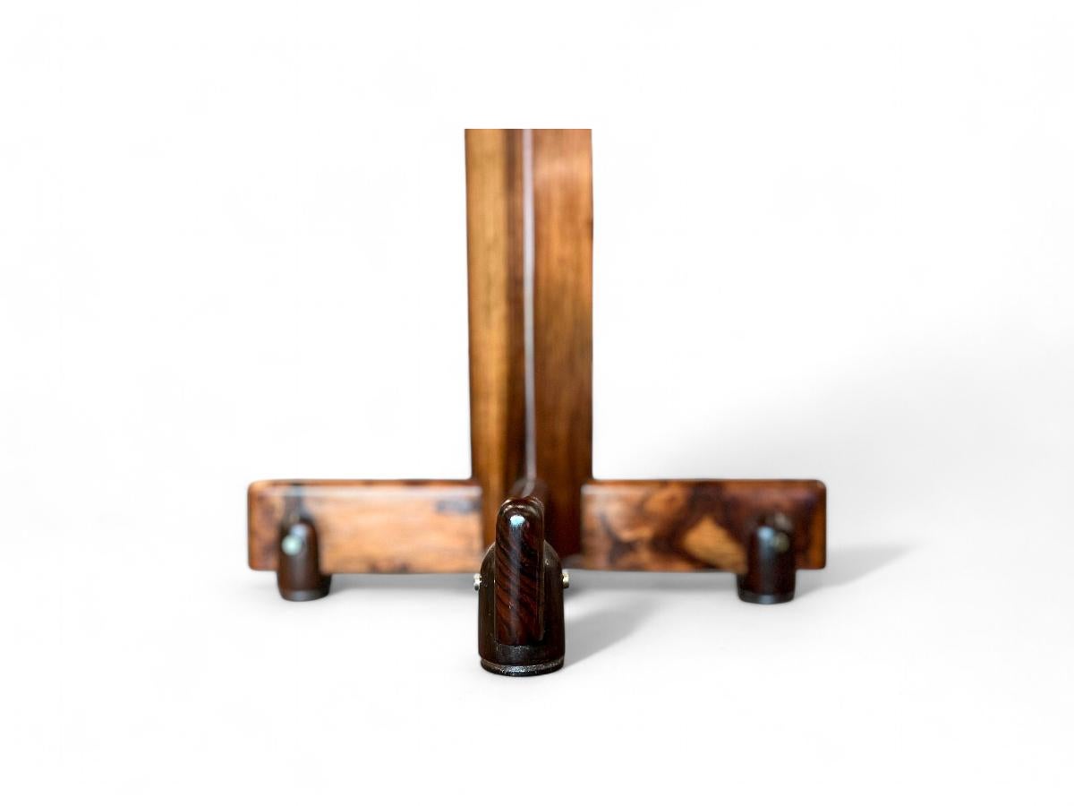 Side Table “Alex” in Hardwood, Marble & Chrome, Sergio Rodrigues, 1960's 4