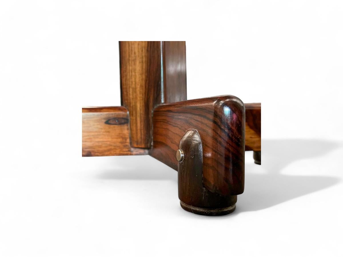 Side Table “Alex” in Hardwood, Marble & Chrome, Sergio Rodrigues, 1960's 5