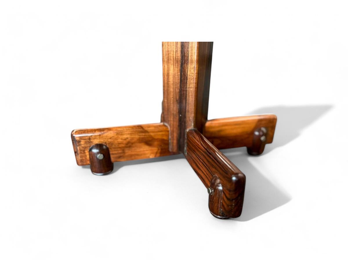 Side Table “Alex” in Hardwood, Marble & Chrome, Sergio Rodrigues, 1960's 7