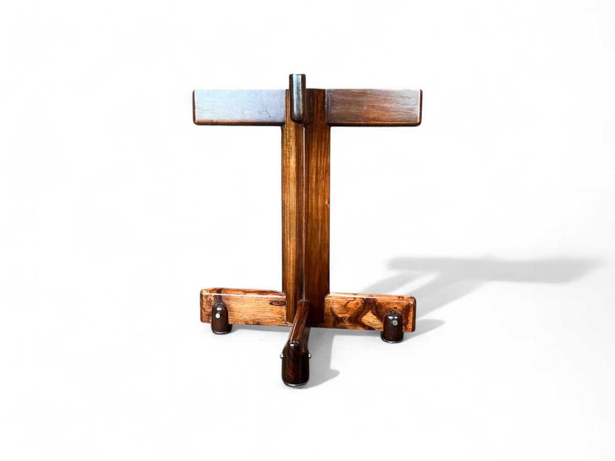Side Table “Alex” in Hardwood, Marble & Chrome, Sergio Rodrigues, 1960's 8