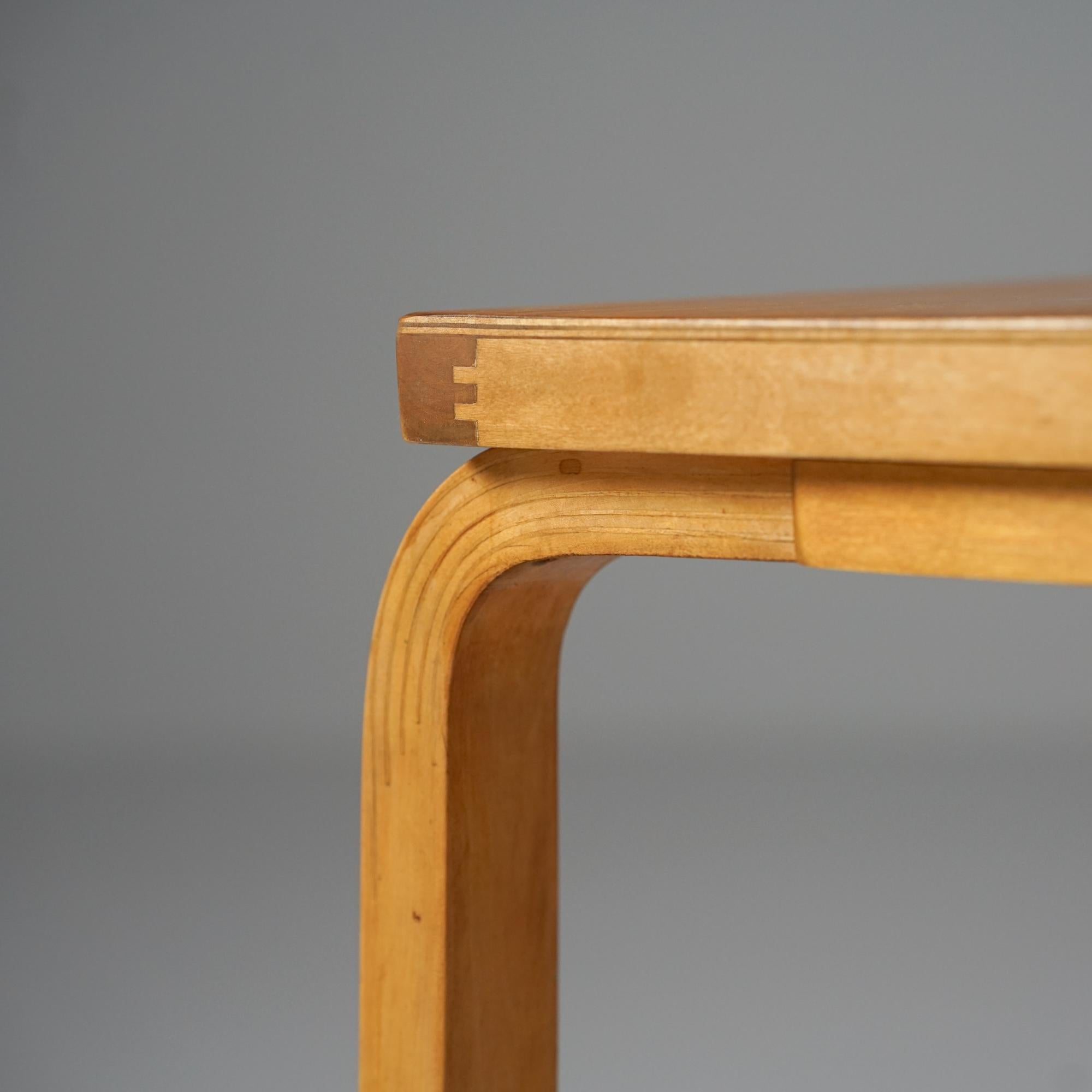 Side Table, Alvar Aalto, Oy Huonekalu- ja Rakennustyötehdas Ab, 1950s In Good Condition For Sale In Helsinki, Uusimaa