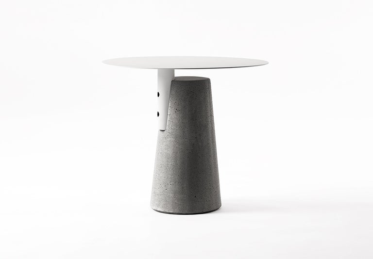 Side Table 'Bai' Made of Concrete and Steel '+Colors' '+Sizes' For Sale 2