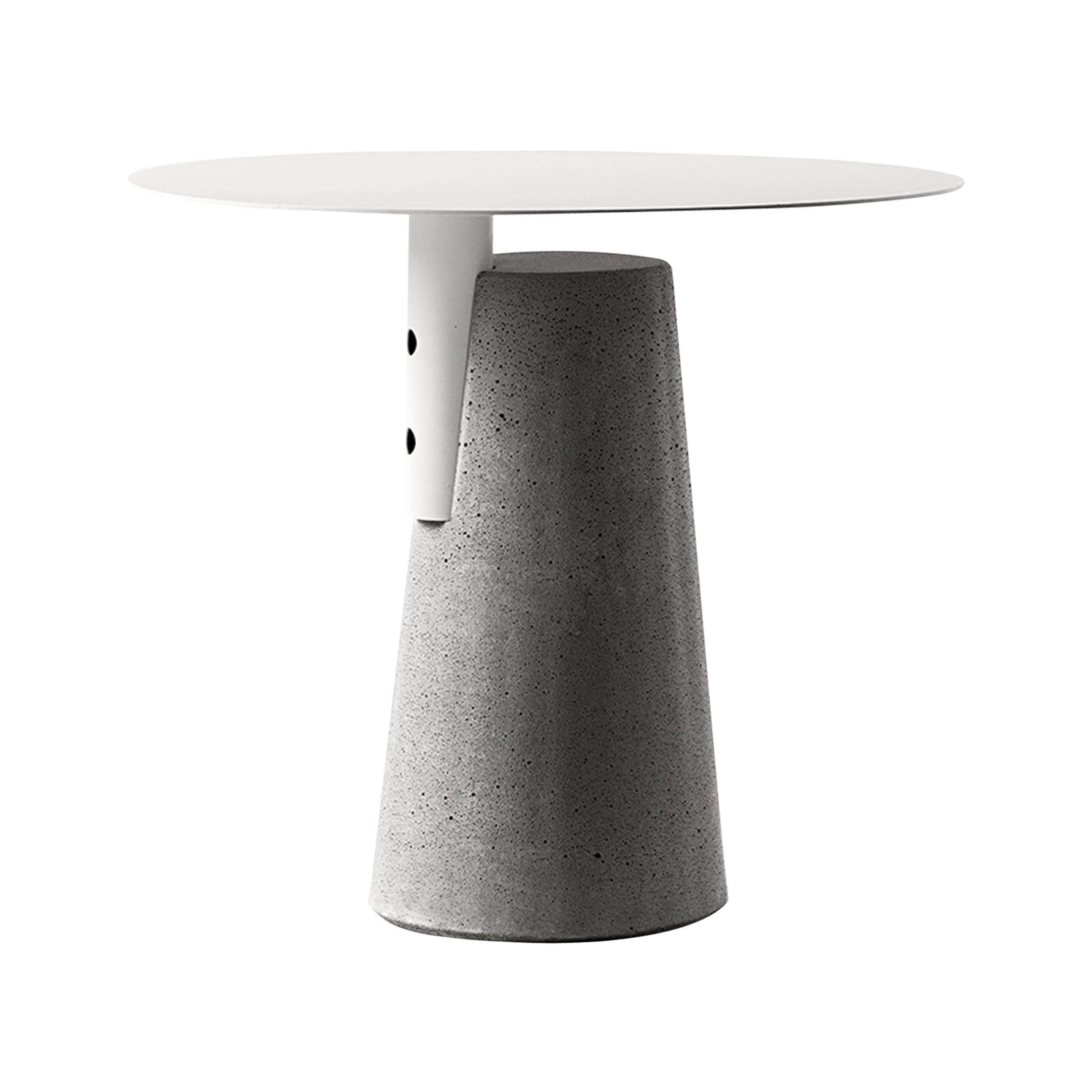 Side Table 'BAI' Made of Concrete and Steel 'Small' '+Colors' For Sale