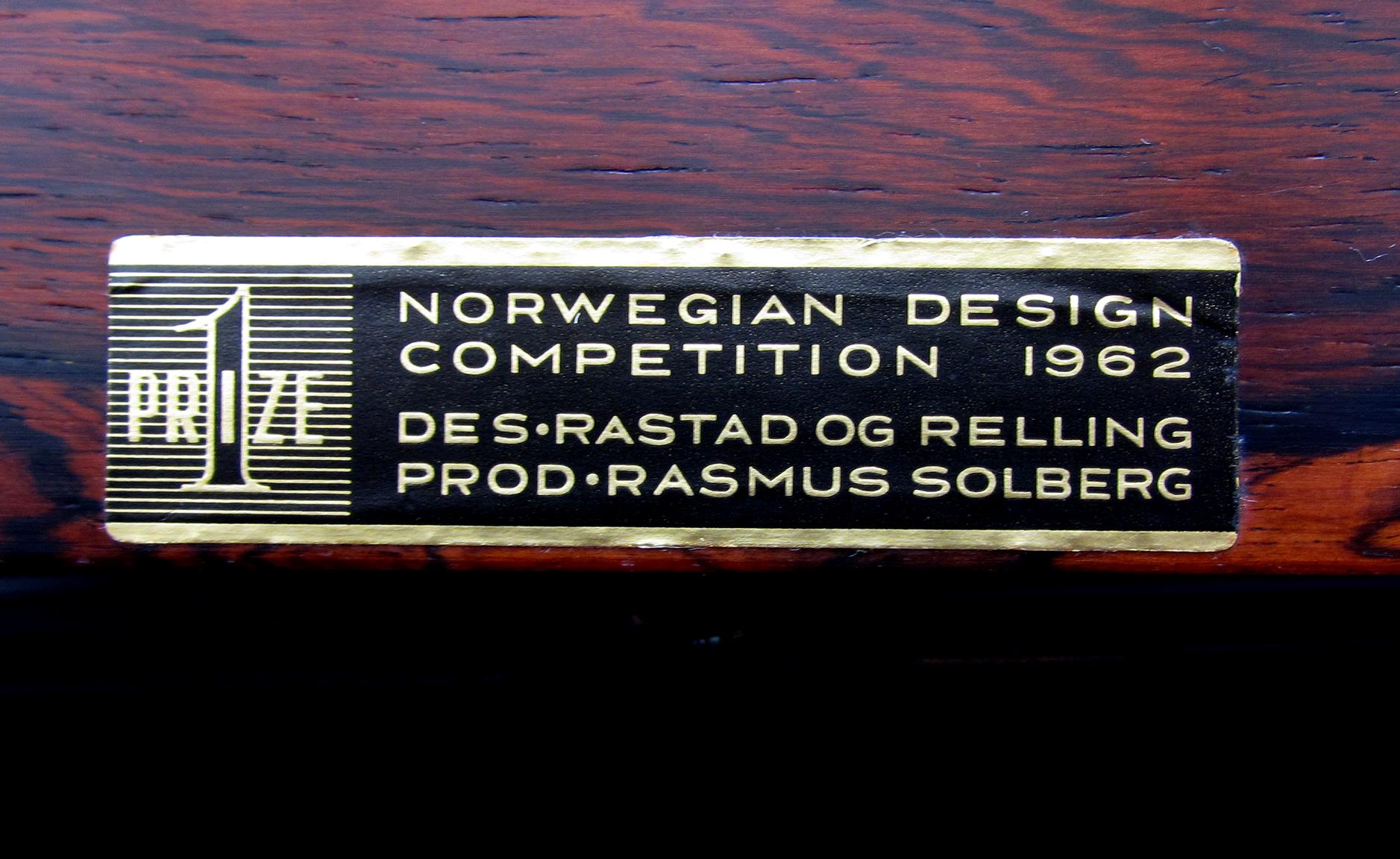 Mid-20th Century A Danish Modern Palisander Side Table/Bar by Rastad & Relling / Rasmus Solberg
